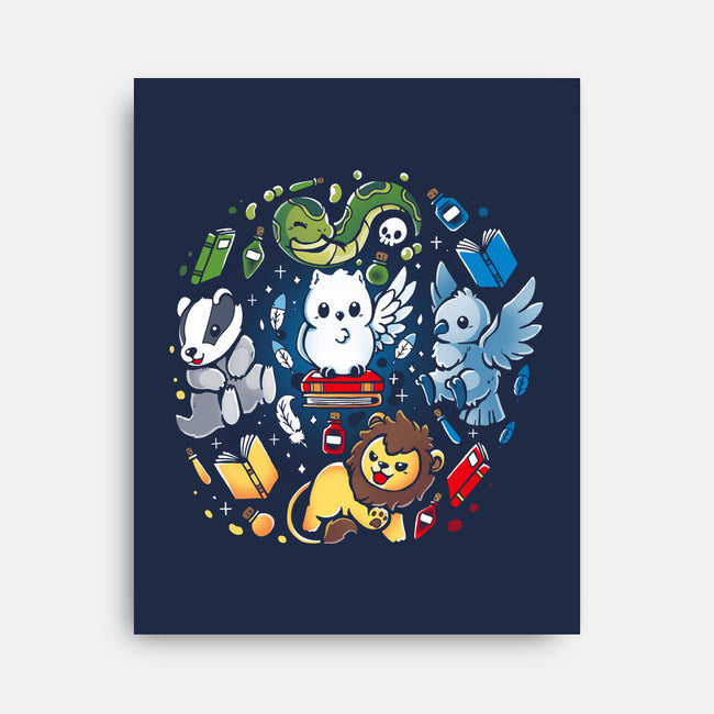 Magical Animal Family-None-Stretched-Canvas-Vallina84