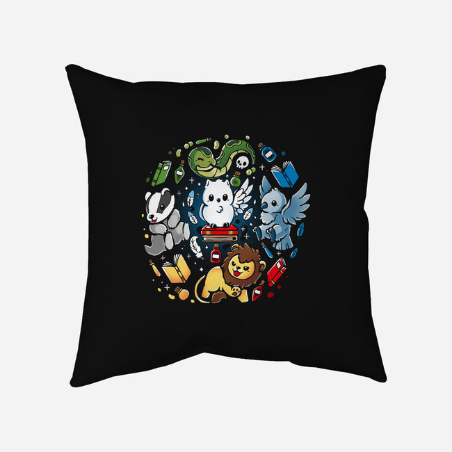 Magical Animal Family-None-Removable Cover w Insert-Throw Pillow-Vallina84