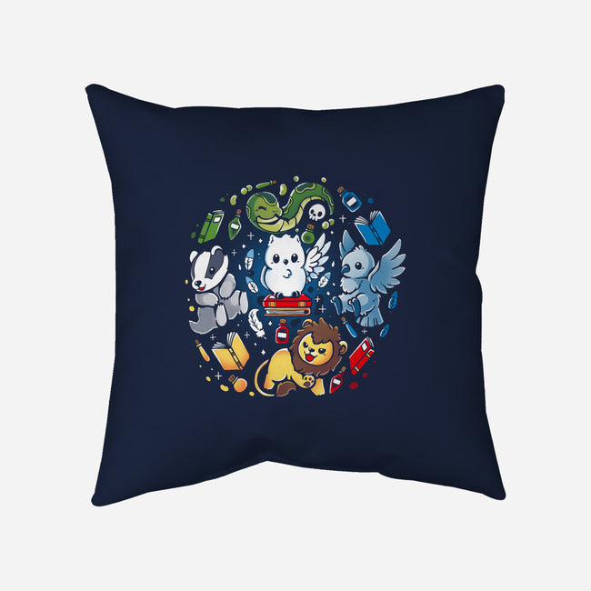 Magical Animal Family-None-Removable Cover w Insert-Throw Pillow-Vallina84