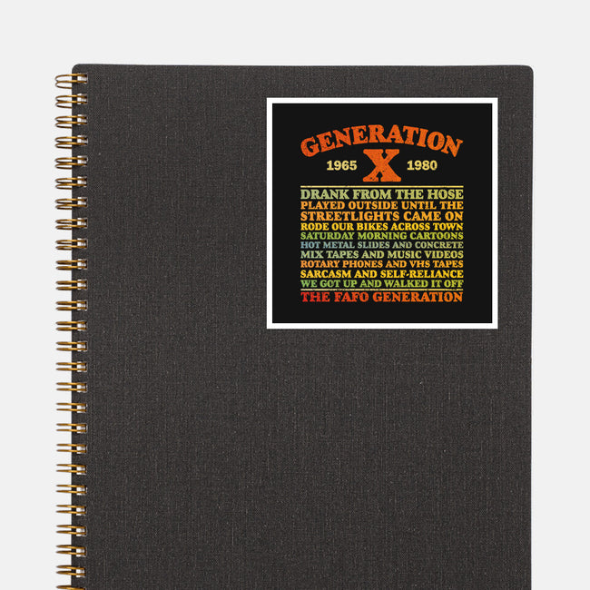 Gen X Summer Day-None-Glossy-Sticker-kg07