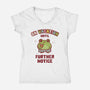 On Vacation Until Further Notice-Womens-V-Neck-Tee-kg07