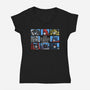 The Transformers Bunch-Womens-V-Neck-Tee-zascanauta