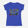 The Transformers Bunch-Womens-V-Neck-Tee-zascanauta