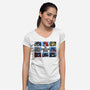 The Transformers Bunch-Womens-V-Neck-Tee-zascanauta