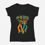 Disco Nostalgia-Womens-V-Neck-Tee-Hafaell