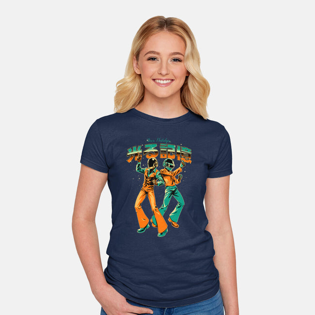 Disco Nostalgia-Womens-Fitted-Tee-Hafaell