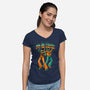 Disco Nostalgia-Womens-V-Neck-Tee-Hafaell
