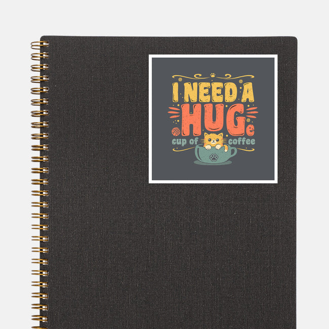 I Need A HUGe Coup Of Coffee-None-Glossy-Sticker-erion_designs
