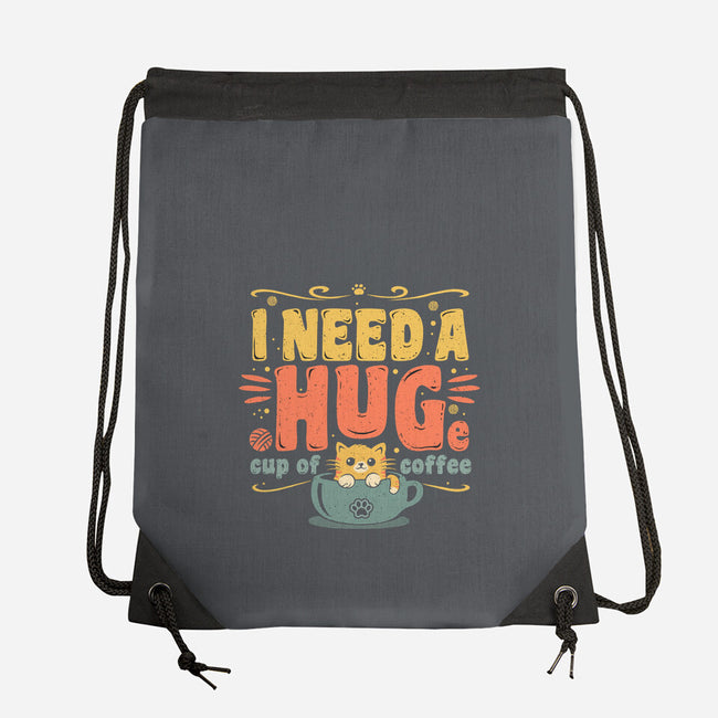 I Need A HUGe Coup Of Coffee-None-Drawstring-Bag-erion_designs