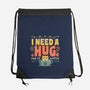 I Need A HUGe Coup Of Coffee-None-Drawstring-Bag-erion_designs