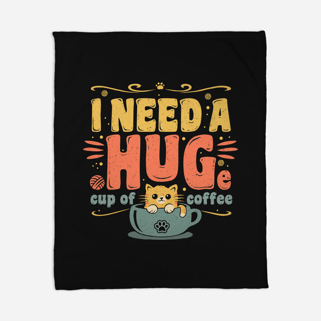 I Need A HUGe Coup Of Coffee-None-Fleece-Blanket-erion_designs