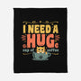 I Need A HUGe Coup Of Coffee-None-Fleece-Blanket-erion_designs