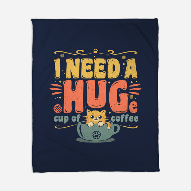I Need A HUGe Coup Of Coffee-None-Fleece-Blanket-erion_designs