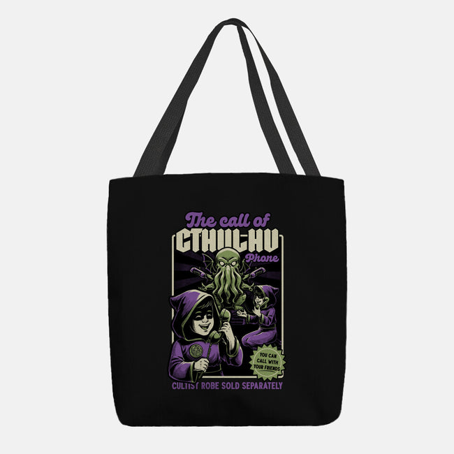 Cthulhu Phone Toy-None-Basic Tote-Bag-Studio Mootant