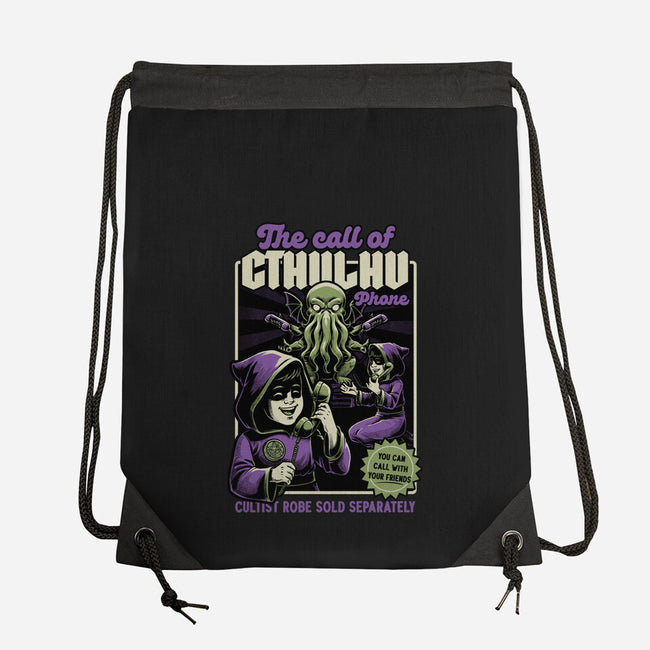 Cthulhu Phone Toy-None-Drawstring-Bag-Studio Mootant