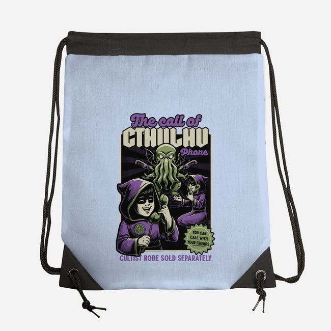 Cthulhu Phone Toy-None-Drawstring-Bag-Studio Mootant