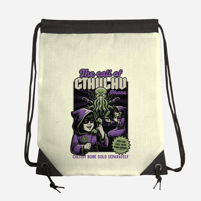 Cthulhu Phone Toy-None-Drawstring-Bag-Studio Mootant
