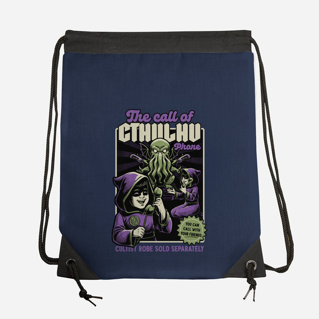 Cthulhu Phone Toy-None-Drawstring-Bag-Studio Mootant