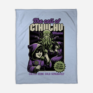 Cthulhu Phone Toy-None-Fleece-Blanket-Studio Mootant