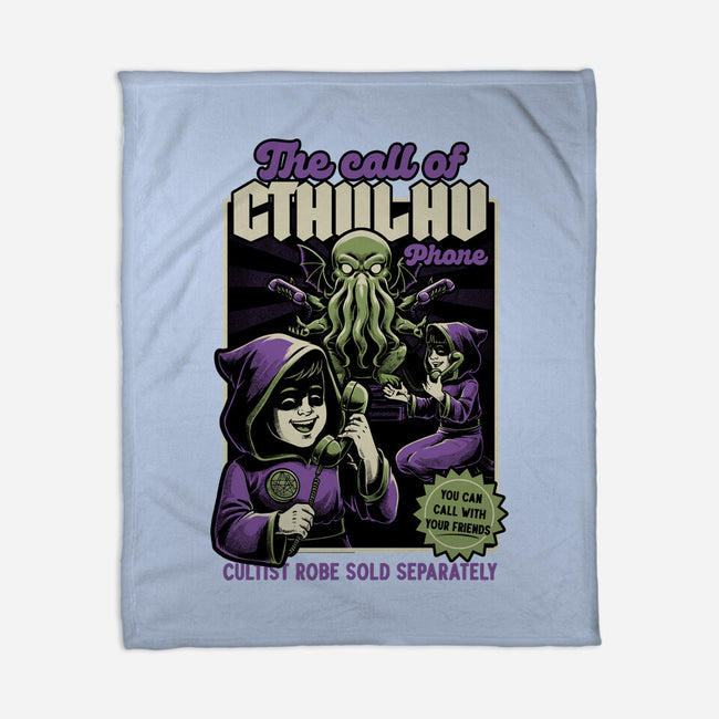 Cthulhu Phone Toy-None-Fleece-Blanket-Studio Mootant
