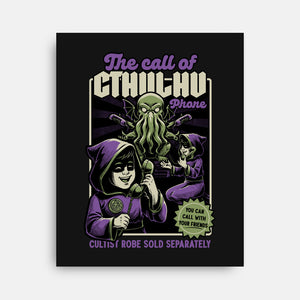 Cthulhu Phone Toy-None-Stretched-Canvas-Studio Mootant
