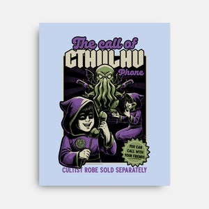 Cthulhu Phone Toy-None-Stretched-Canvas-Studio Mootant