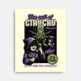 Cthulhu Phone Toy-None-Stretched-Canvas-Studio Mootant