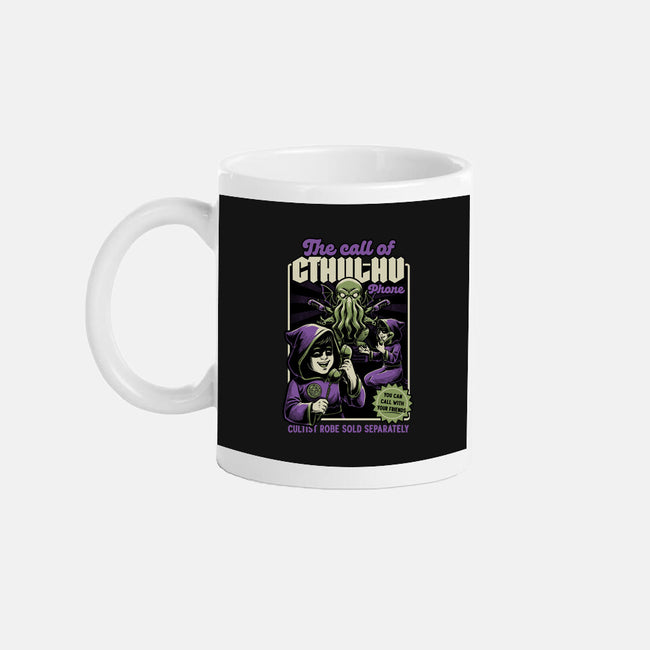 Cthulhu Phone Toy-None-Mug-Drinkware-Studio Mootant