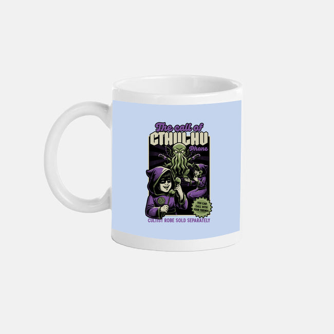 Cthulhu Phone Toy-None-Mug-Drinkware-Studio Mootant