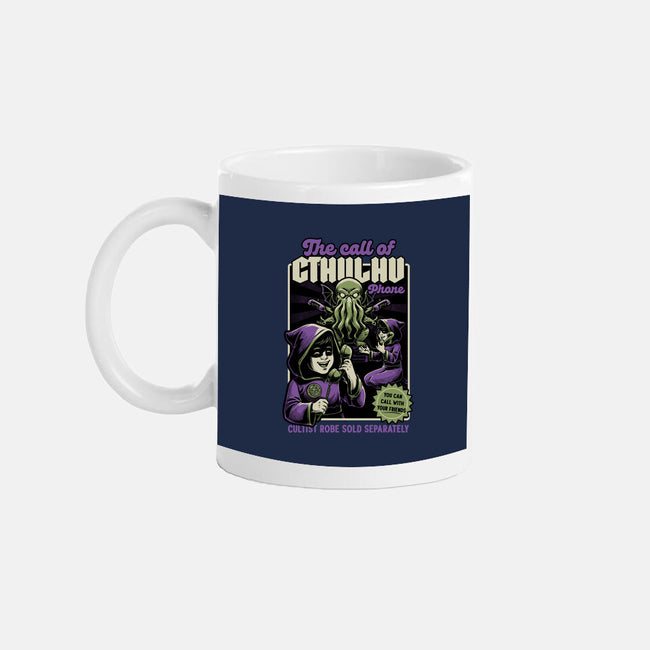 Cthulhu Phone Toy-None-Mug-Drinkware-Studio Mootant
