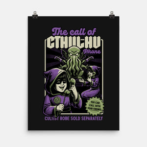 Cthulhu Phone Toy-None-Matte-Poster-Studio Mootant