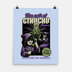 Cthulhu Phone Toy-None-Matte-Poster-Studio Mootant