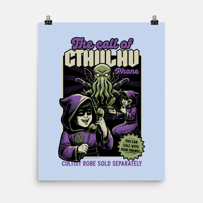 Cthulhu Phone Toy-None-Matte-Poster-Studio Mootant
