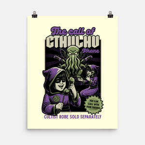 Cthulhu Phone Toy-None-Matte-Poster-Studio Mootant
