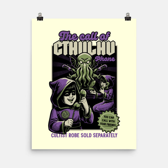 Cthulhu Phone Toy-None-Matte-Poster-Studio Mootant