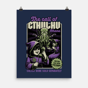 Cthulhu Phone Toy-None-Matte-Poster-Studio Mootant