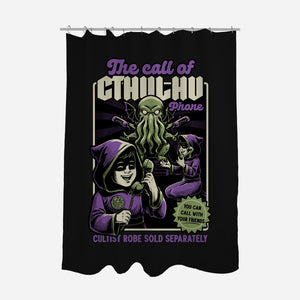 Cthulhu Phone Toy-None-Polyester-Shower Curtain-Studio Mootant