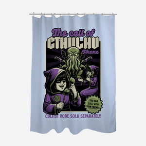 Cthulhu Phone Toy-None-Polyester-Shower Curtain-Studio Mootant