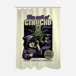 Cthulhu Phone Toy-None-Polyester-Shower Curtain-Studio Mootant