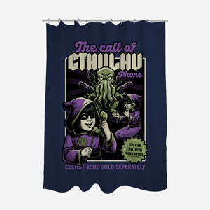 Cthulhu Phone Toy-None-Polyester-Shower Curtain-Studio Mootant
