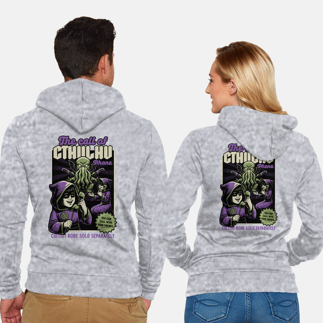 Cthulhu Phone Toy-Unisex-Zip-Up-Sweatshirt-Studio Mootant