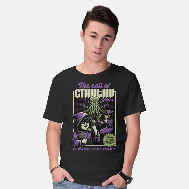 Cthulhu Phone Toy-Mens-Basic-Tee-Studio Mootant