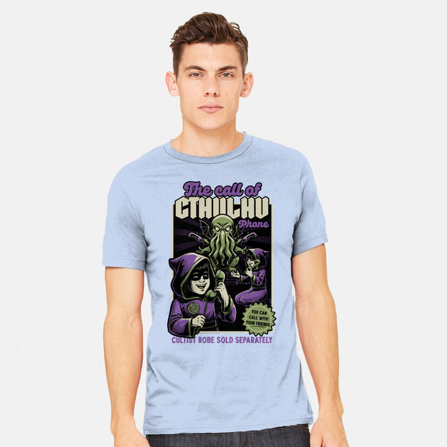 Cthulhu Phone Toy-Mens-Heavyweight-Tee-Studio Mootant