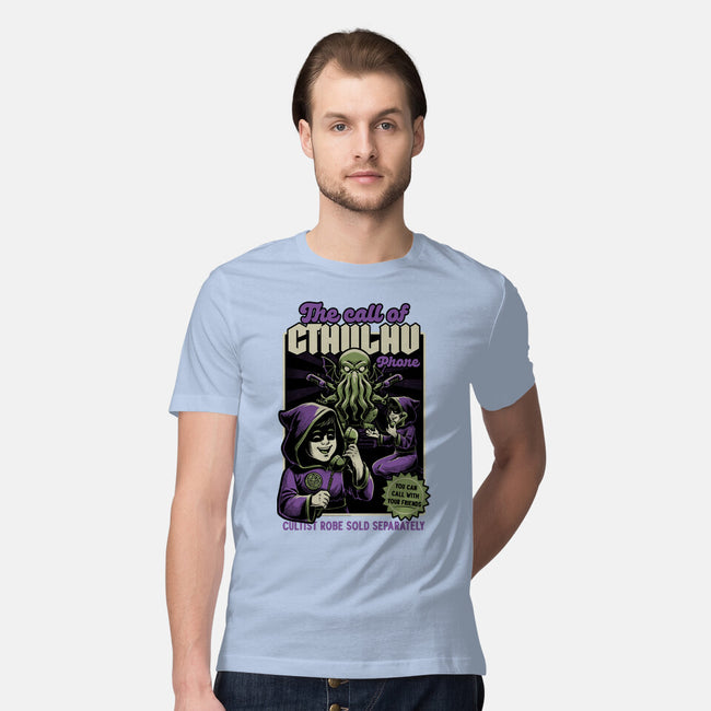 Cthulhu Phone Toy-Mens-Premium-Tee-Studio Mootant