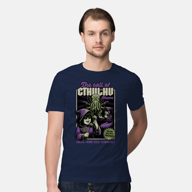 Cthulhu Phone Toy-Mens-Premium-Tee-Studio Mootant
