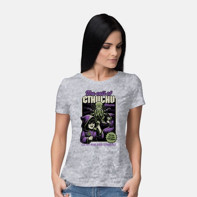 Cthulhu Phone Toy-Womens-Basic-Tee-Studio Mootant