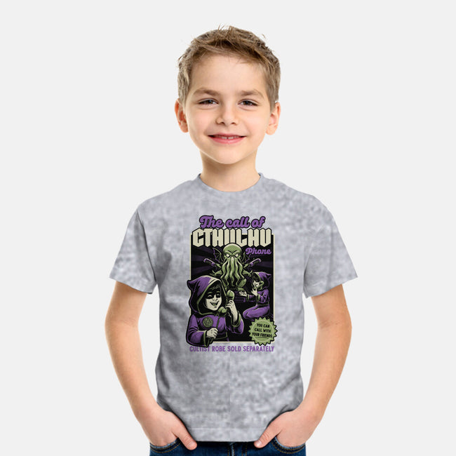 Cthulhu Phone Toy-Youth-Basic-Tee-Studio Mootant