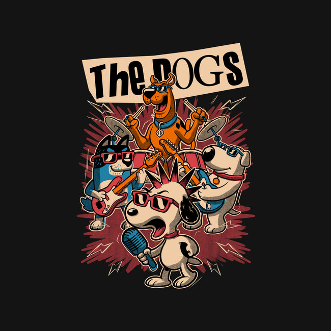Cartoon Dog Band-None-Stretched-Canvas-Studio Mootant