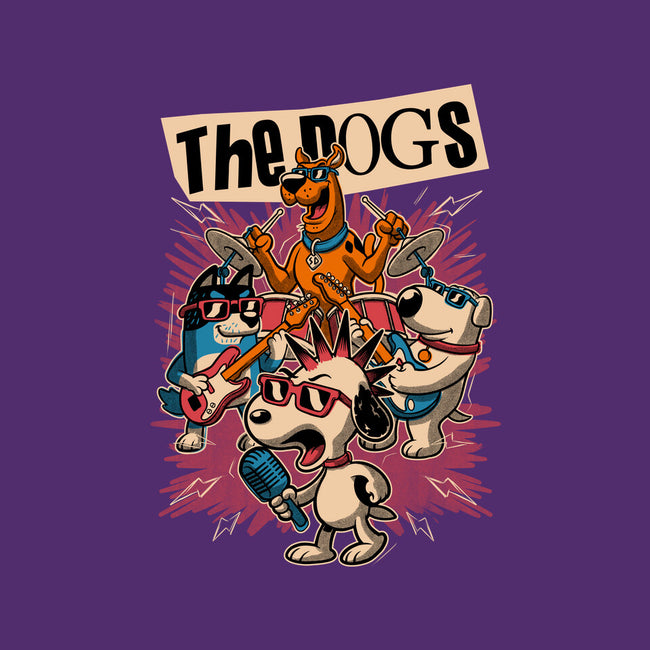 Cartoon Dog Band-None-Stretched-Canvas-Studio Mootant