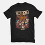 Cartoon Dog Band-Womens-Fitted-Tee-Studio Mootant